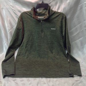 Reebok long sleeves pullover deep green